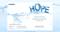 Desktop Screenshot of hopefloatsthedocumentary.com